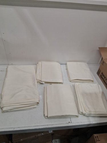 threshold rectangular machine washable tablecloth - 90" x 132" - beige image 4