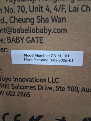 BABELIO extra-wide pressure mounted baby pet safety barrier gate - 29" to 48" wide - white (model: cb-m-101) image 5