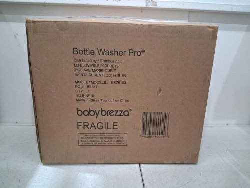 BABYBREZZA BOTTLE WASHER PRO 3-IN-1 WASHER/STERILIZER/DRYER - HOLDS 4 BOTTLES - BLACK/WHITE (MODEL: BRZ0103) image 7