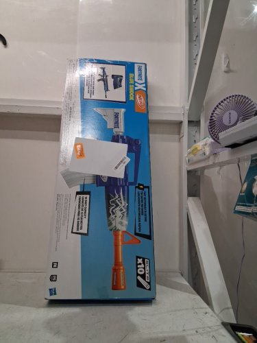 Nerf Fortnite Blue Shock Blaster - 10 dart clip - blue/white (model: F4108) image 2