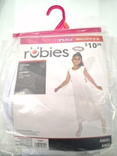 3PC KID'S RUBIES ANGEL COSTUME - SMALL (4-6) - WHITE (STYLE: 50772661) image 2