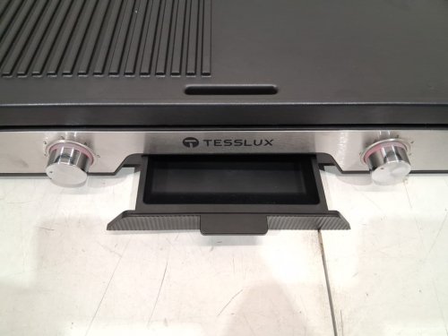 Tesslux XL Electric Grill Non-stick Griddle Combo - 21” X 13" - 1600W - BLACK/SILVER image 8