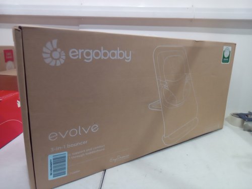 ERGOBABY EVOLVE 3-IN-1 ADJUSTABLE BOUNCER FOR NEWBORNS TO TODDLERS UP TO 20LBS - CHARCOAL GREY - (MODEL: EVLBNCCHRGRYNA) image 2