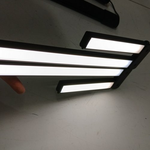 ONEMIX ADJUSTABLE FLEXIBLE LED CLAMP ON DESK LAMP WITH REMOTE CONTROL - 42" - 3200K TO 6500K -  BLACK image 4