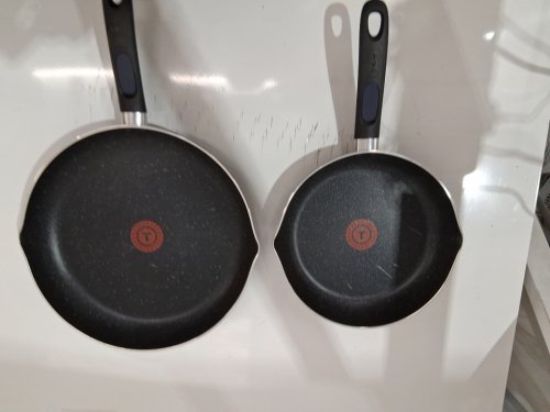 2pc tfal non stick frying and saute pan cookware set-10" and 8"-black-(model: B292S274) image 2