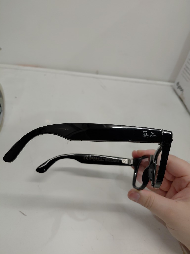 RAY-BAN META WAYFARER gen 2 smart glasses size 53 - gloss black with clear lenses (model: rw4012) image 3