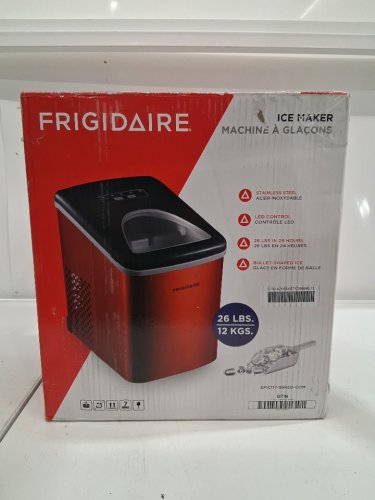 FRIGIDAIRE ICE MAKER MACHINE - MAKES UP TO 26LBS/DAY - RED (MODEL: EFIC108-BLACK) image 10