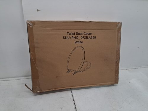 ELONGATED TOILET SEAT SLOW QUIET CLOSE - WHITE (MODEL- PHO-OR8LA399) image 4