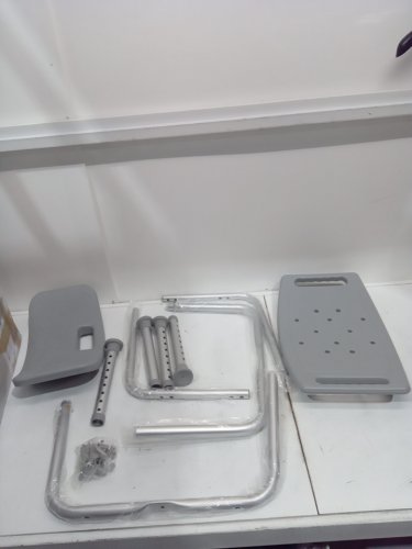 MEDLINE GUARDIAN DELUXE ALUMINUM BATH CHAIR - 400lbS CAP - Grey (MODEL: G2-101KRX1) image 3
