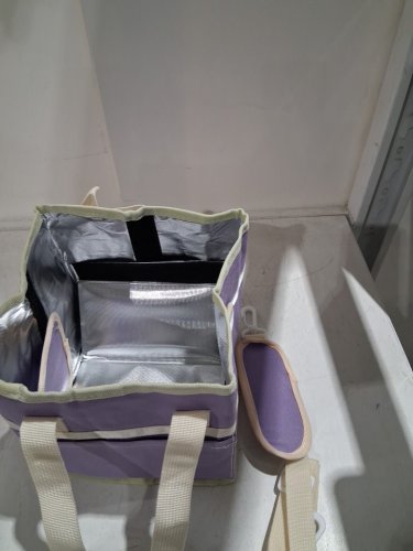 SNAPPSY insulated 4-compartment drink caddy bag - 6L -lilac/white image 4