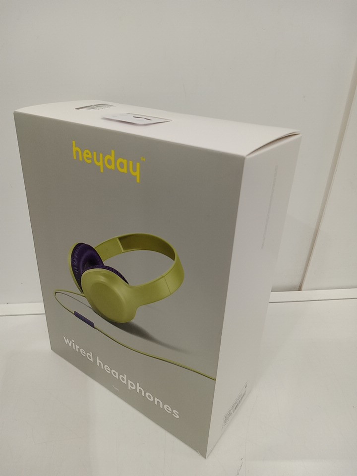 Heyday comfort fit wired on-ear headphones with microphone - 3.5mm jack - green/navy blue (Model: 008 07 5036) image 2