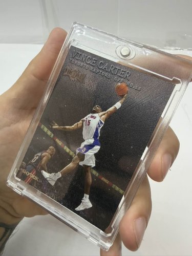 Skybox 1999-2000 Leaf Metal Vince Carter #1 Card image 3