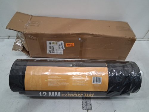 CAP BARBELL HIGH DENSITY EXERCISE YOGA MAT WITH STRAP - 1/2"X24"X68" - BLACK (MODEL: MTIS-6523-12BK) image 2