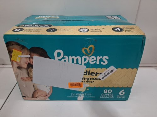 80PK PAMPERS SWADDLERS DIAPERS - SIZE 6 image 2