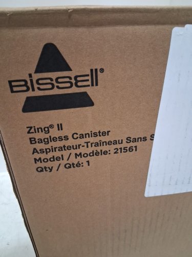 BISSELL ZING II BAGLESS CANISTER VACUUM CLEANER WITH CREVICE TOOL - RED/BLACK (MODEL: 21565) image 3