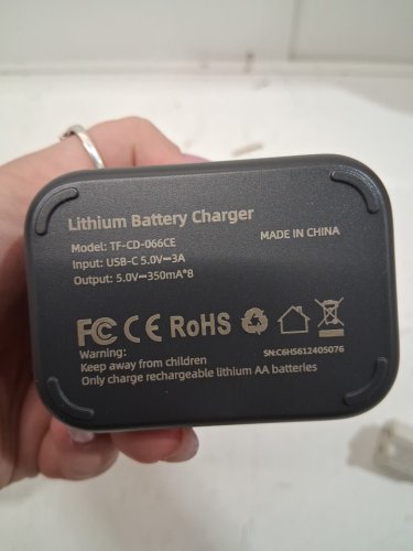 8PK MIADY LITHIUM RECHARGEABLE AA BATTERIES WITH CHARGING CASE - GREY (MODEL: TF-CD-066CE) image 3
