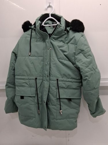 Women's outdoor brand Warm Winter Fleece-lined Puffer Coat - extra large - pea green image 3