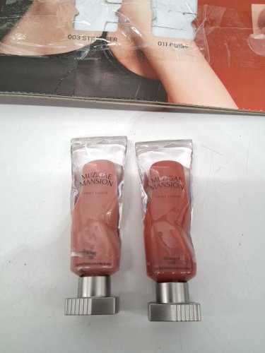 2pc muzigae mansion object liquid lip tints - 6ml each - 003 stranger / 0011 poise image 3