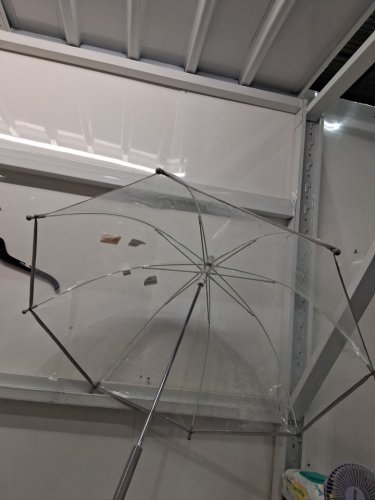 Transparent umbrella - 28" x 25"  - clear/grey image 3