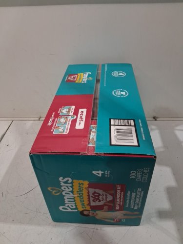 100PK PAMPERS SWADDLERS up to 100% LEAKPROOF BABY DIAPERS - SIZE 4 (15-34lbs) image 3