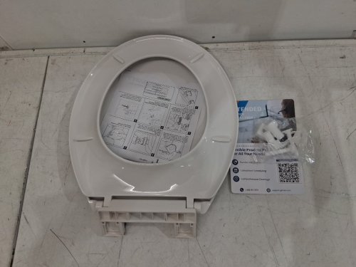 Garvee Soft Close Comfortable Ergonomic Design Toilet Seat - ROUND - 17'' - WHITE (MODEL: PHO_11GXF0S9) image 4