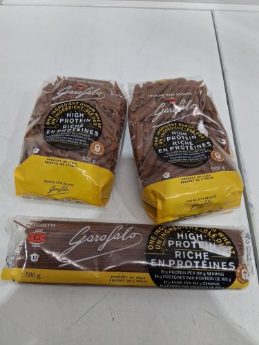 3pk garofalo high protein pasta variety pack - penne zitti rigate/spaghetti - 500g each image 3