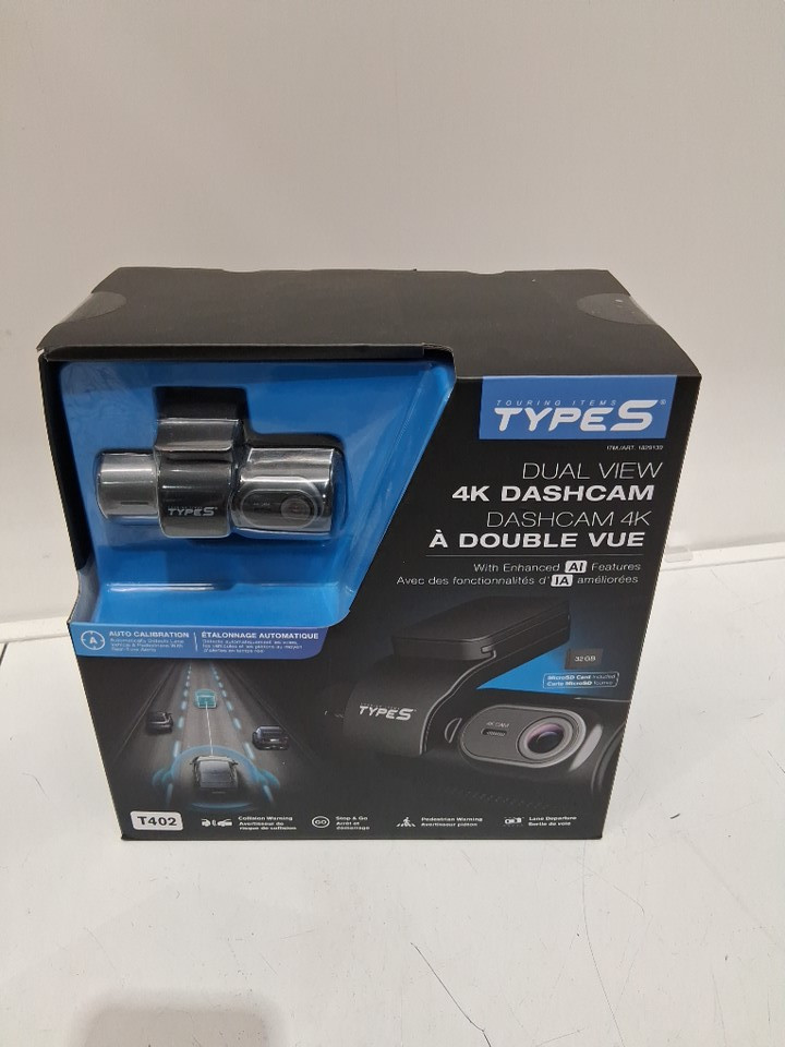 type s Dashcam with AI-Powered Driver Assistance - 4k - black (model: 1829139) image 2