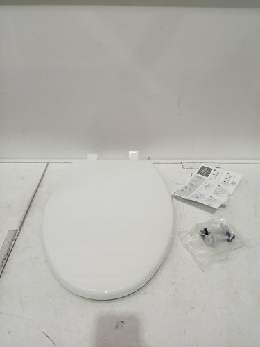 BEMIS SLOW CLOSE ELONGATED TOILET SEAT - 18.61" - WHITE (MODEL: 7300SLEC000) image 3