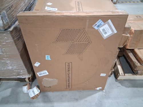 3-Panel Outdoor Air Conditioner Fence Screen - 32" x 38" - brown (model: 8114) image 6