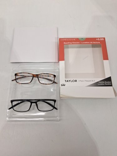 3PK Innovative Eyewear TAYLOR Reading Glasses - +2.00 - Assorted Designs (Model: 8855200) image 2