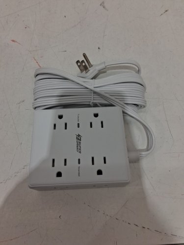 SUPER DANNY USB 8-OUTLET POWER STRIP - 110 V-240 V, 1250W/10A, USB 5 V/2.4A - WHITE (MODEL: SDCP04) image 3
