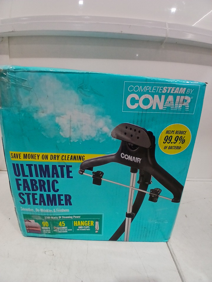 CONAIR UPRIGHT FABRIC ULTIMATE GARMENT CLOTHING STEAMER WITH MICROBAN - SILVER (MODEL: GS28NXC) image 2