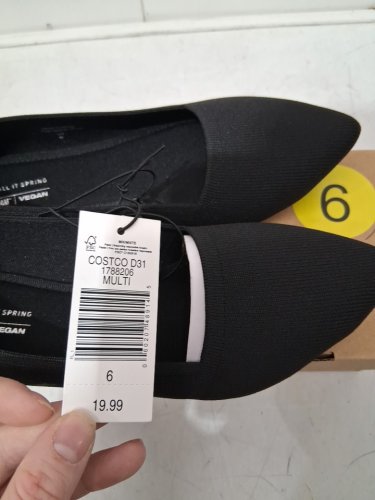 Women's Call It Spring BED Foam Vegan Flats - Size 8 - Black (Style: 1788208) image 4