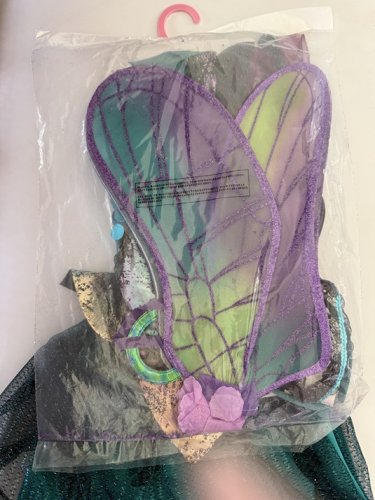4PC GIRLS PALAMON TWILIGHT DRAGONFLY COSTUME - LARGE (10-12) - BLUE/PURPLE image 3