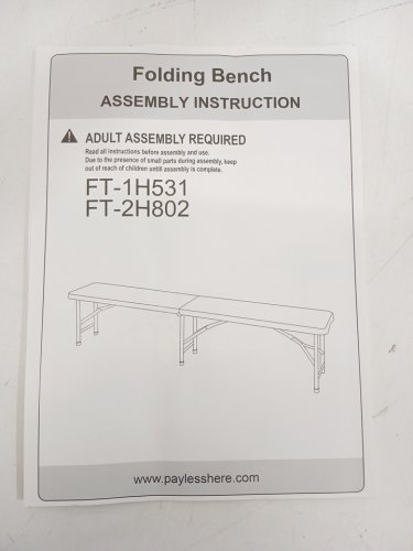 2PK Portable Plastic Folding Bench - 6FT - White (Model: FT-2H802) image 10