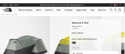 The North Face Wawona 8 Person Camping Tent WITH Attached Vestibule Area - 112SQ.FT - Agave Green/Asphalt Grey (MODEL: NF0A8BDW) image 2