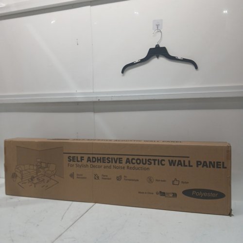 10PK ART3DWALLPANELS polyester SOUNDPROOF self ADHESIVE ACOUSTIC WALL PANELS - 12" x 48" x 0.35" - CAMEL image 2