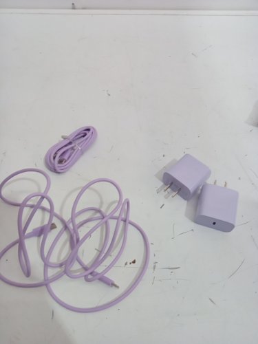 2pk USB C Wall Charger with - 20w - 6ft - purple image 3