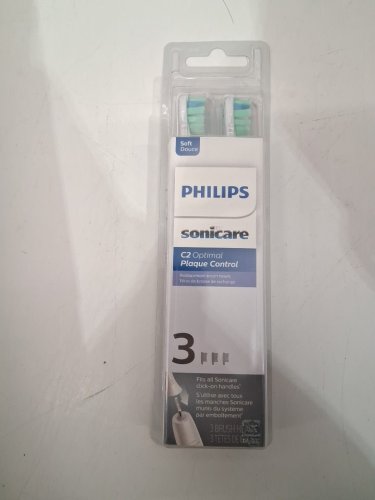 3PK philips sonicare soft c2 optimal plaque control replacement toothbrush heads - white (model: HX9023/92) image 2