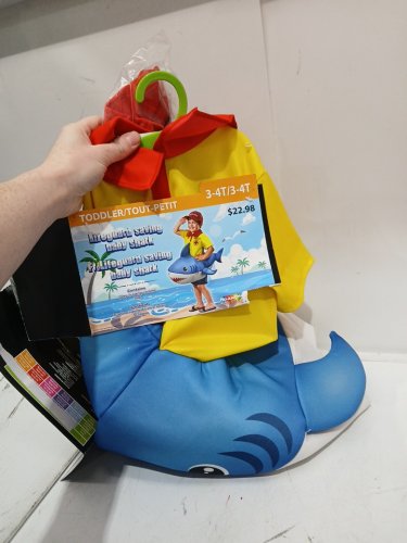 toddler palamon LIFEguard BABY SHARK costume - 3t- 4t - blue yellow image 2