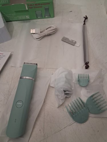 aryzin waterproof bikini body hair trimmer - teal (model : BG200) image 3