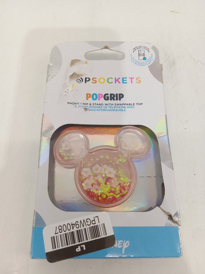 POPSOCKETS POPGRIP Disney Phone Grip & Stand with Swappable Top - Earridescnt Daisy Charm Mickey - Pink (Model: 113606) image 2