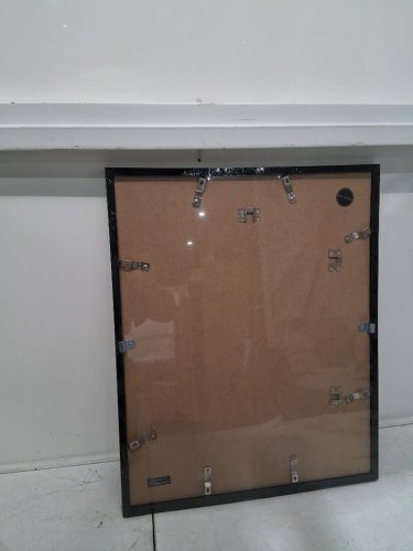 Americanflat Picture Frame with Polished Plexiglass - 16" x 20", matted to 12" x 16" - black image 3