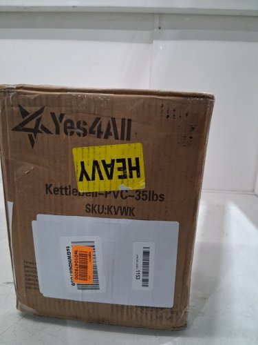 Yes4All Vinyl Coated Kettlebell Weight - 35LBS - Dark Blue - (Model: KVWK) image 2