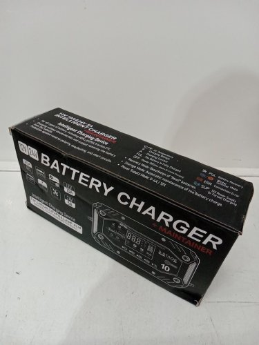 YONHAN BATTERY CHARGER AND MAINTAINER - 12V 10A / 24V 5A - RED/BLACK (MODEL: H-10CD) image 2