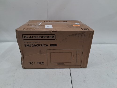 Black + Decker 10 Power Level Compact Countertop Microwave - 0.7 CU.FT / 700W - Black (Model: EM720CP7/CA) image 2