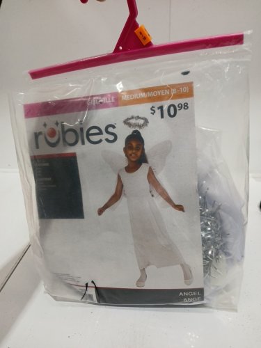 RUBIES GIRL'S ANGEL COSTUME - MEDIUM (8/10) - WHITE (STYLE: 887749) image 2