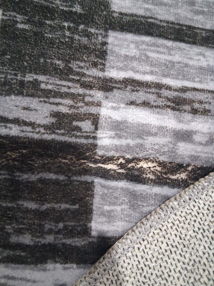 GarveeHome Modern Scalloped WASHABLE Area Rug - 12FT X 9FT - Black/WHITE image 5