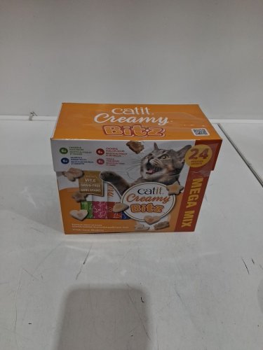 17PK Catit Creamy Bitz Premium Moist Cat Treats - 12g Each - Chicken & Duck, Chicken & Scallops, Salmon & Shrimp, Tuna & Crab image 2