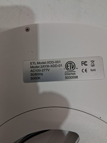 12PK zemty LED hardwired Flush Mount Ceiling Light Fixture - 5000K - 50/60HZ - WHITE - (MODEL:XDD-001) image 5